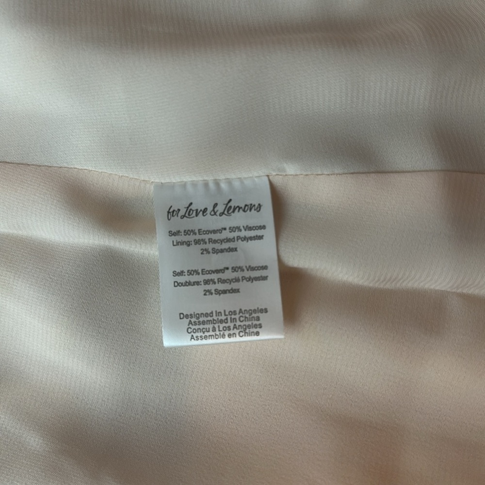 Revolve X FOR LOVE & LEMONS AIKO MINI SKIRT HIGH WAIST Size Small NWT - Picture 12 of 14